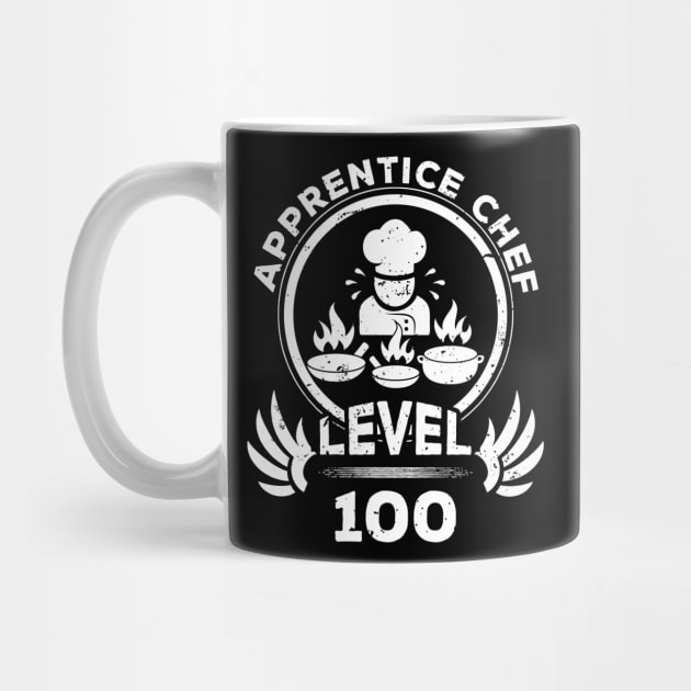 Level 100 Apprentice Chef Funny Cook Gift by atomguy